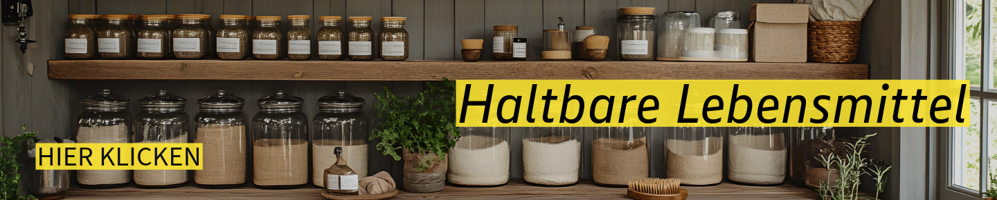 10 Haltbare Lebensmittel